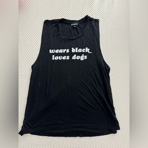 Wear Black, Loves Dogs Tank